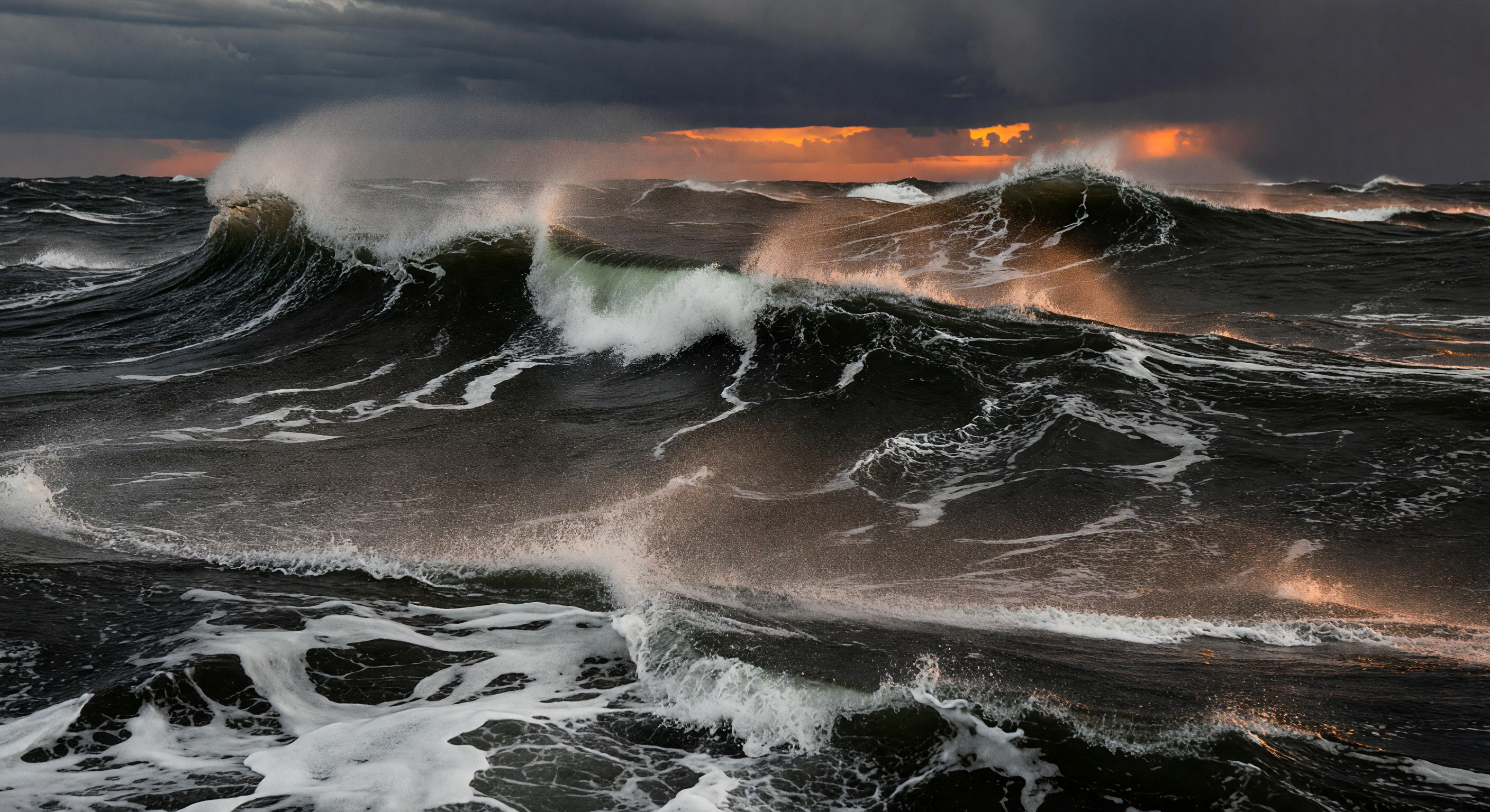 Copper Spray at Sunset