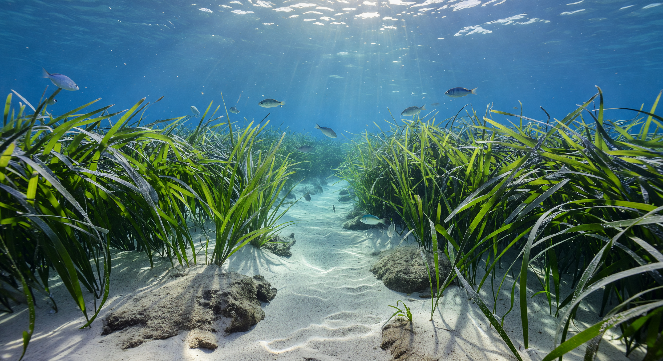 Raggi Divini sulla Posidonia