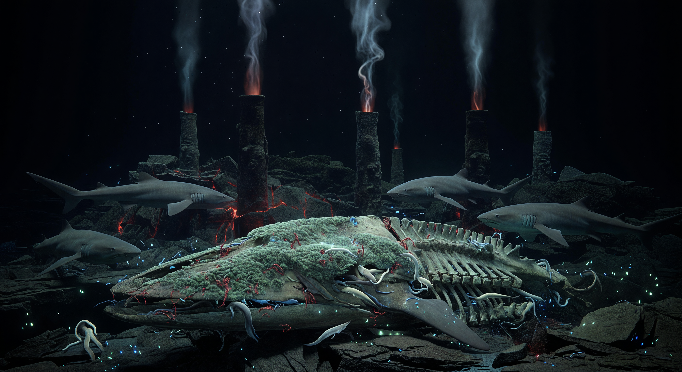 骨の彼方の噴煙