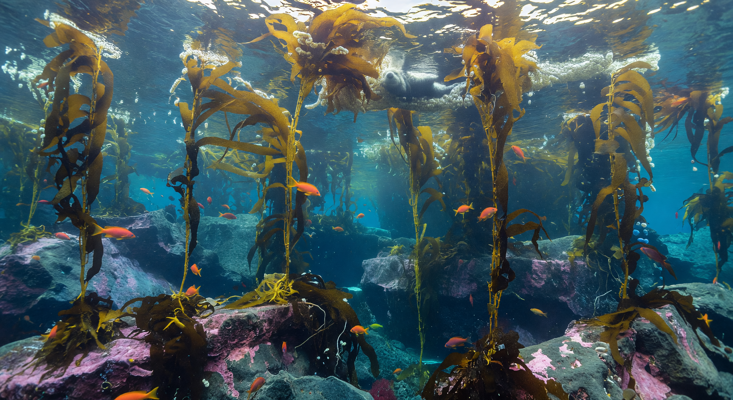 Vloeibare kathedraal van kelp