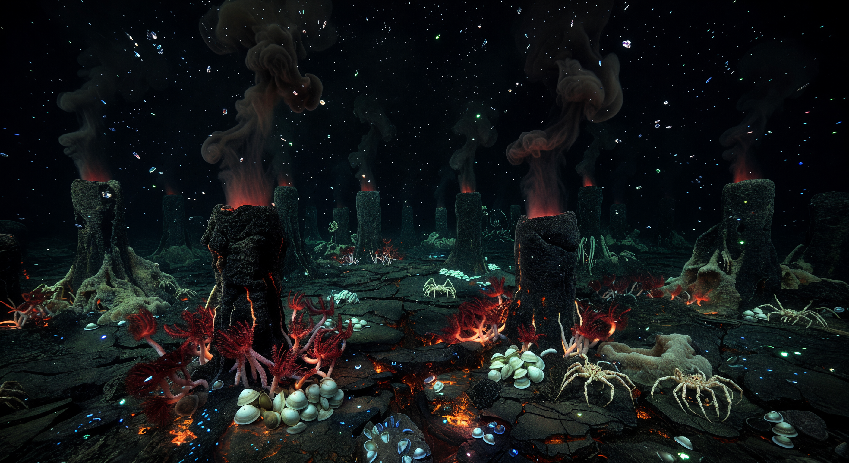 Neve Mineral sobre Chaminés