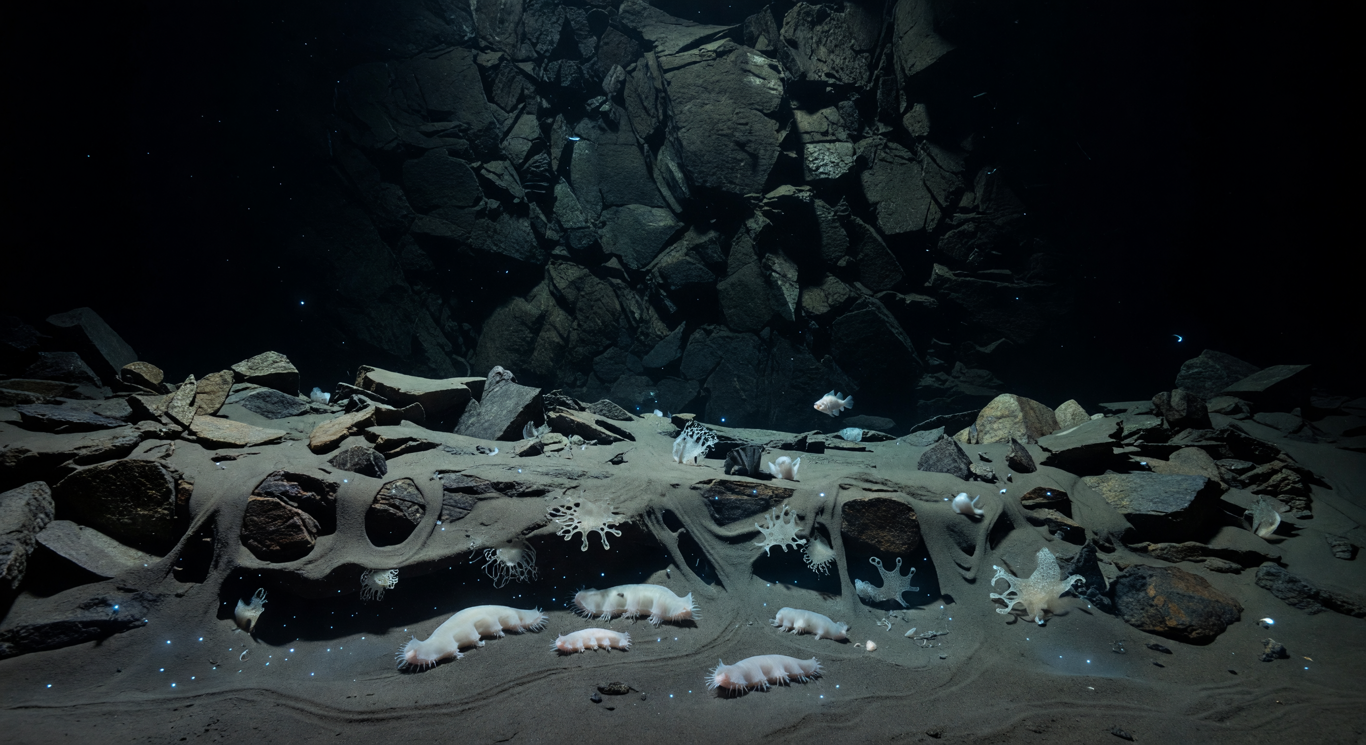 Talus Bench Holothurians