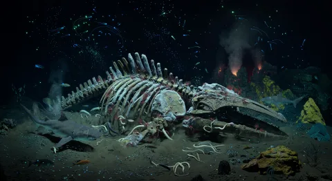 Carcasse de baleine (whale fall)