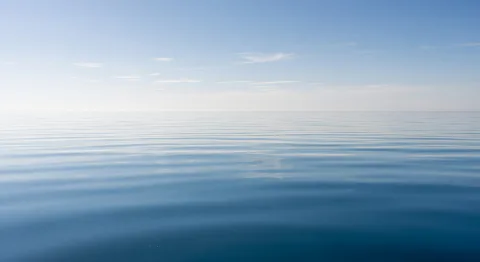 穏やかな海面